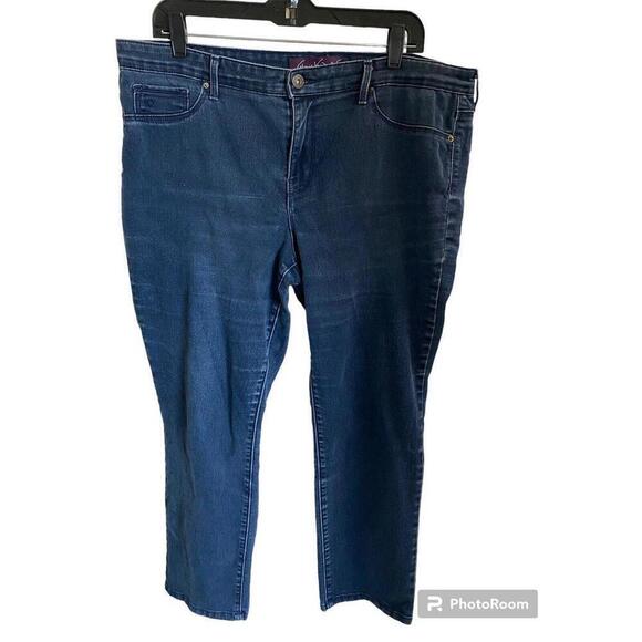 Gloria Vanderbilt Sadie Slim Jeans Sz.18 Short - Picture 1 of 5